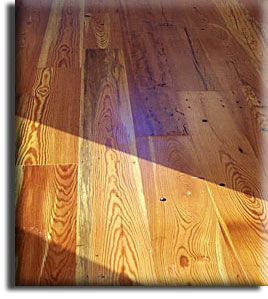 Cabin grade heart pine flooring